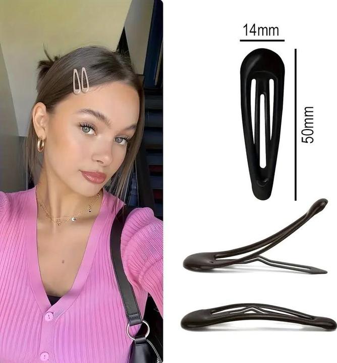 Produktbild ASMI 50 Stück Haarspangen Wassertropfenform (50 Stk.)