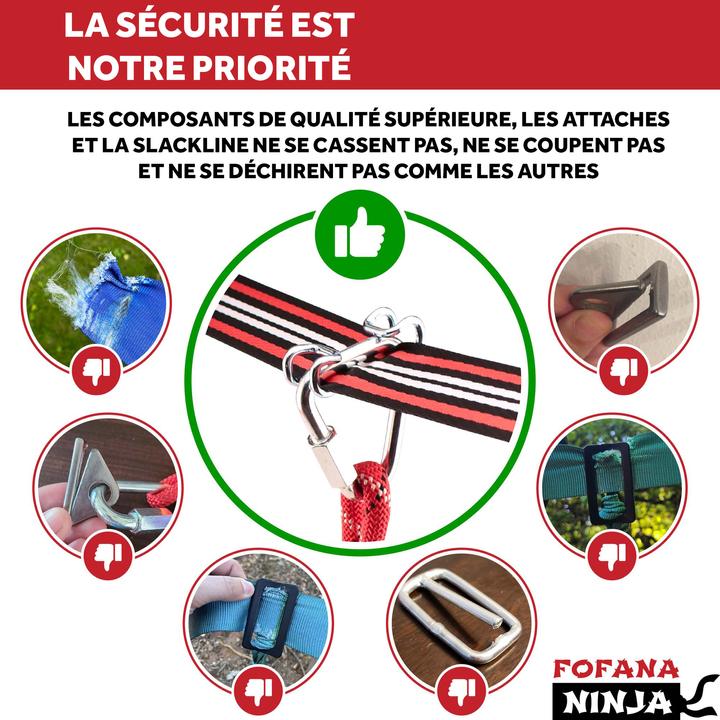 Image du produit Fofana Ninja Warrior Obstacle Course - 45 pièces (20 m)