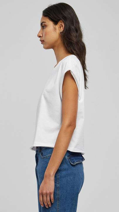 Actual product image Urban Classics Ladies Organic Open Edge Tee - 126809 (4XL)