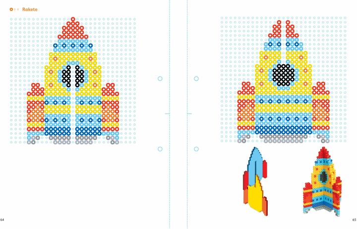 Actual product image My colourful template book of iron-on beads 3D motifs