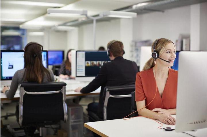Actual product image Jabra Evolve 40 Duo MS (Cable, USB-C)