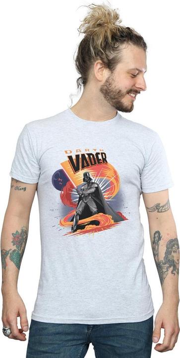 Actual product image Star Wars Mens Darth Vader Swirling Fury T-Shirt (XXL)