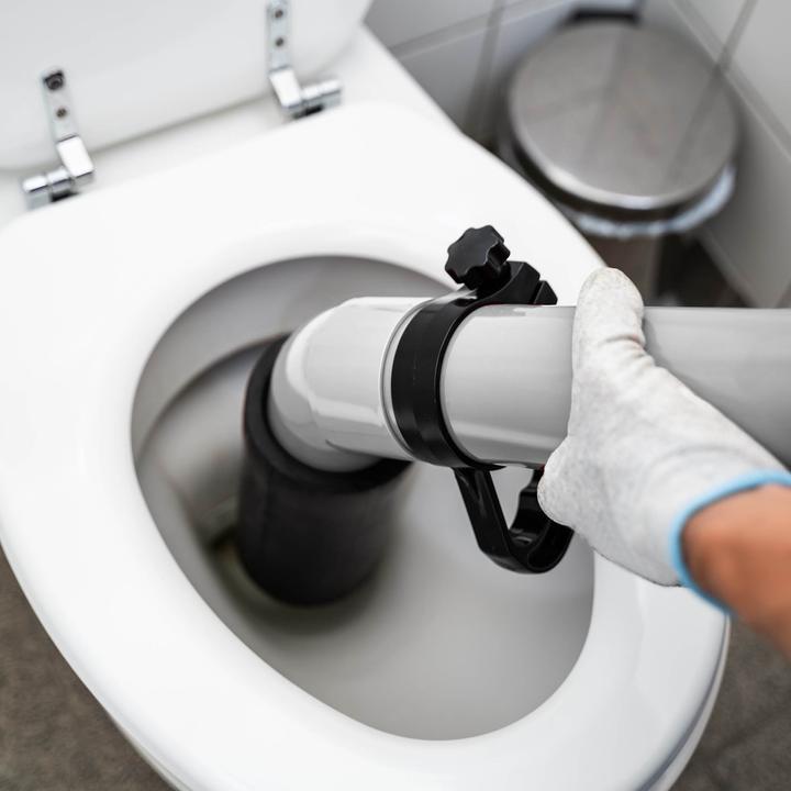 Immagine prodotto Wiltec Pompe déboucheur haute pression pour Nettoyage de tuyaux rapide Drains d'évier de Toilettes - Débouc