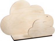 Actual product image Rayher Wooden kit shelf cloud, FSCMixCred, natural, 1 p