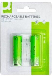Immagine prodotto Q-Connect Batteria AA/HR6 2ST (2 pz., AA, 2600 mAh)