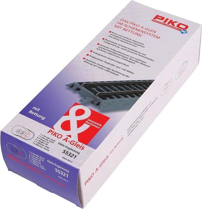 Immagine prodotto Piko Binario A con zavorra Set di binari C (Traccia H0)