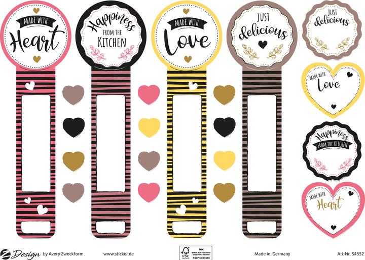 Immagine prodotto Avery Motivo adesivo A5 KITCHEN Seal Sticker