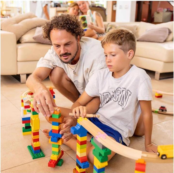 Produktbild Alpha BoosterZ TrackConnectors + Blocks - All in one Block Box XXL ( Bio-Verbinder und Klemmbausteine)