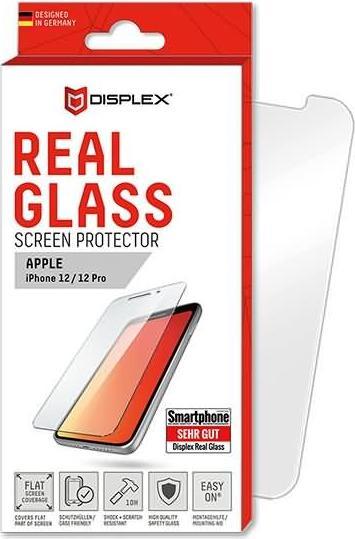 Produktbild Displex Real Glass, 2D Panzerglas (1 Stück, Realme 12 Pro+, Apple iPhone 12)
