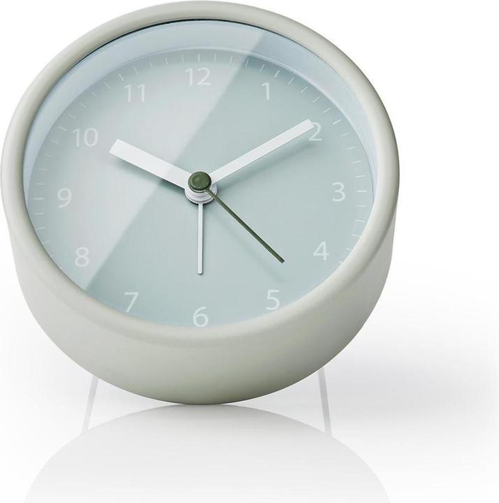 Actual product image Nedis Analogue Desk Alarm Clock Snooze Function Green