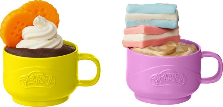 Productafbeelding Play-Doh Kitchen Creations Kneedplezier Café, Café speelset met 20 accessoires en 8 blikken