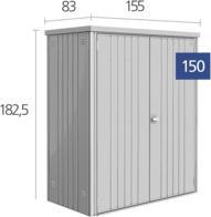 Image du produit Biohort Armoire à outils 150, gris foncé
