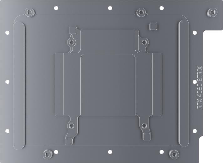 Actual product image Alphacool Ice Block Aurora Acrylic RTX 4080 Strix with Backplate
