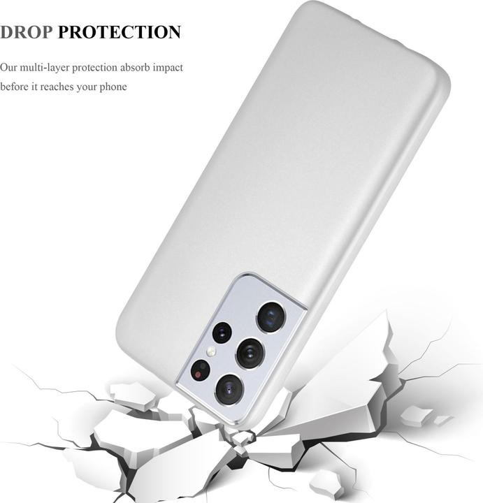 Actual product image Cadorabo TPU Matt Metallic Sleeve (Samsung Galaxy S22 Ultra)