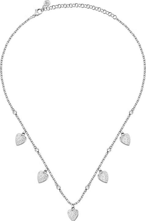 Actual product image Morellato Passioni Neck +White Crystal (Stainless steel, 38 - 45 cm)