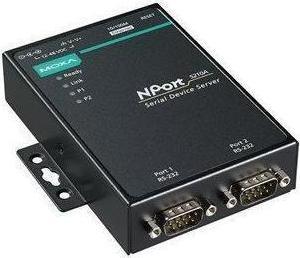 Produktbild Moxa NPORT 5210A-T - 2-Port RS-232 Device Server mit Überspannungsschutz, -40 bis 75C Betriebstemperatur