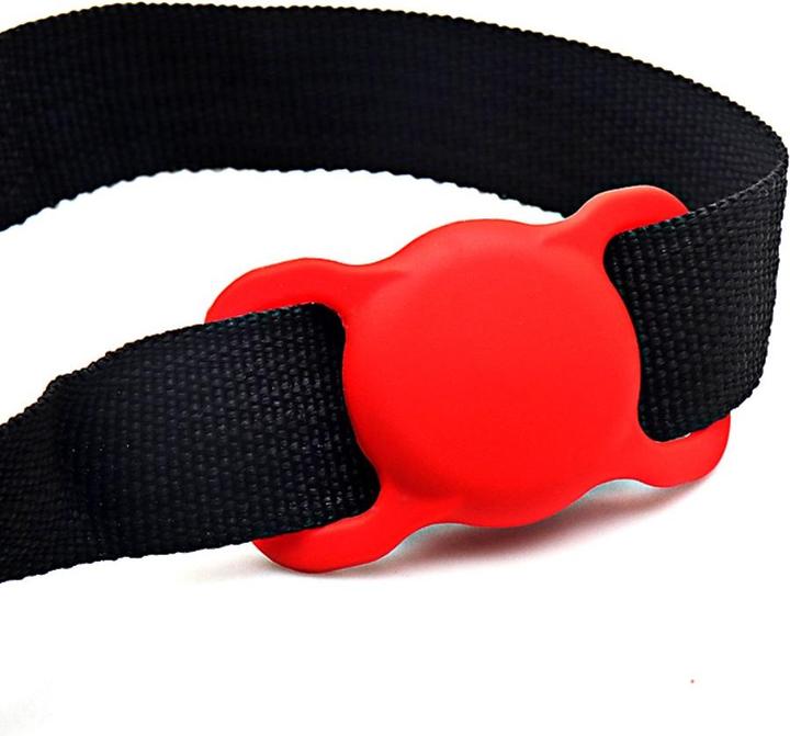 Actual product image Ueli Express Silicone Dog and Cat Collar Holder for Apple AirTag Black