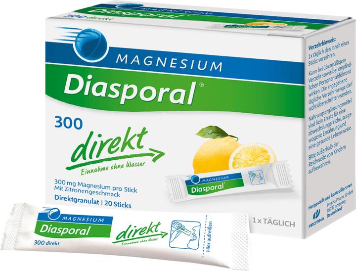 Produktbild magnesium diasporal Diasporal 300 direkt Magnesium Granulat Sticks, 20 St. Beutel (20 Stück, Beutel)