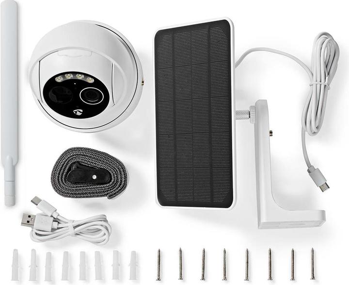 Image du produit Nedis Caméra extérieure SmartLife | 4G | Full HD 1080p | Pan tilt | IP65 | Cloud Storage (optional) / micr (1920 x 1080 Pixels)