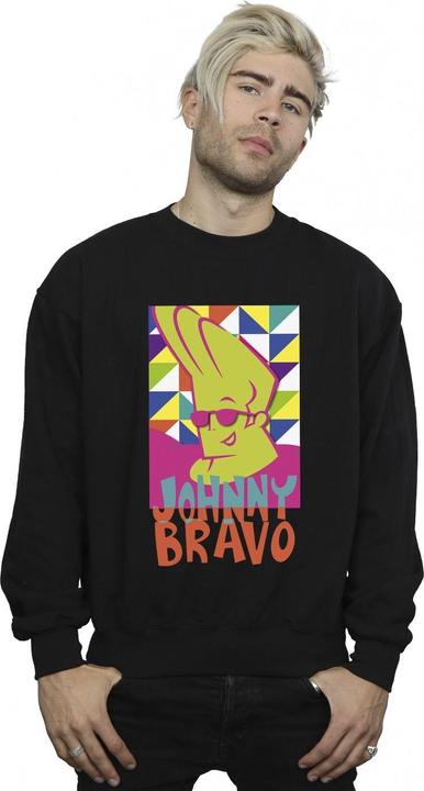 Actual product image Johnny Bravo Mens Multi Triangles Pop Art Sweatshirt (XXL)