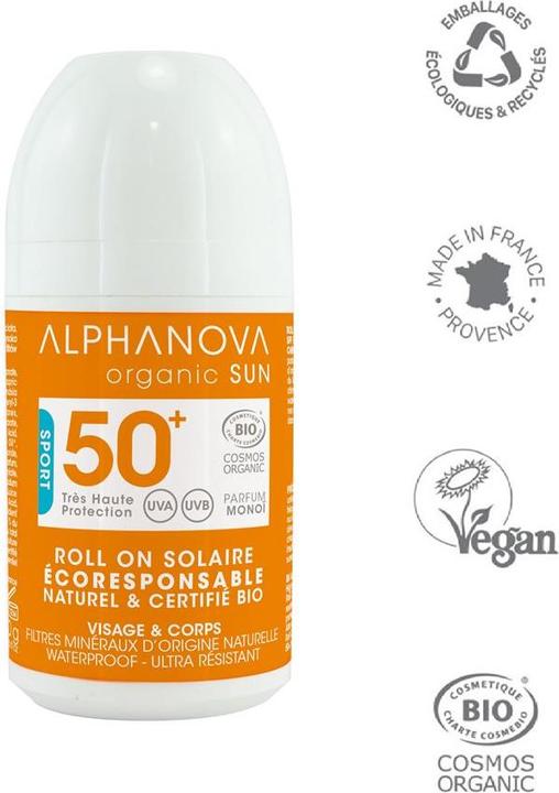 Produktbild Alphanova SUN Roll-on Extrem Sport Bio SPF50+ Milch (Sonnencreme, SPF 50+, 498.67 ml, 500 g)