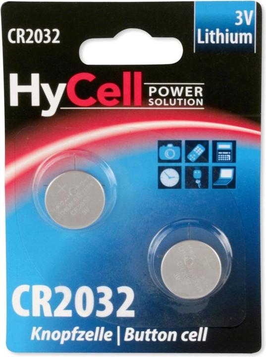 HyCell Solution de puissance (2 pcs, CR2032, 200 mAh)