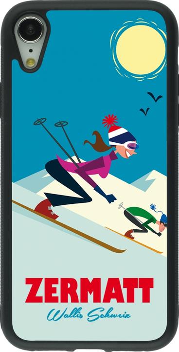 Produktbild PhoneLook Hülle Silikon schwarz Zermatt Ski Downhill (Apple iPhone XR)