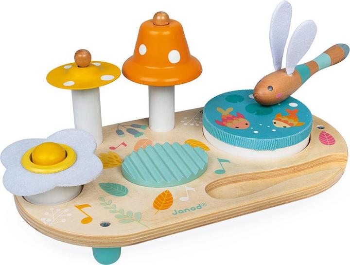 Janod Music table with 5 functions Pure (German, Spanish, French, Italian, English, Dutch)