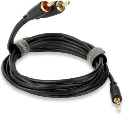 Image du produit QED Connect Cable Stereo 3.5Mm (M) To 2 X Phono (M) 0.75 meters QE8111 (0.75 m, RCA)