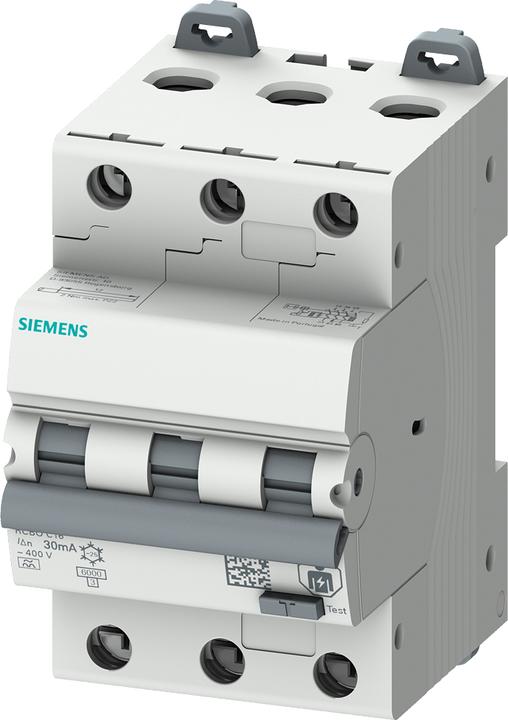 Siemens Disjoncteur FI/LS C10 2p+N 0,3A A 6kA 5SU1636-7FP10