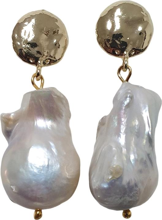 L'Officiel Orecchino oro con perla scaramazza