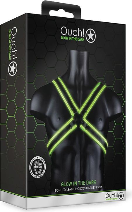 Produktbild Ouch! Cross Harness - Glow in the Dark
