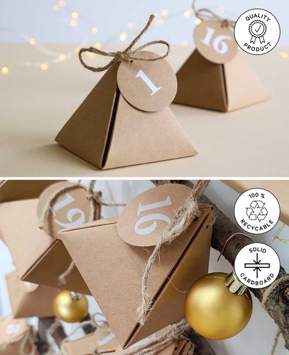 Produktbild I Am Creative Adventskalender-Boxen 8x8x8 cm, 49tlg.