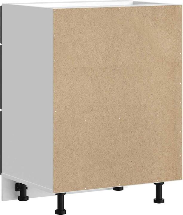 Actual product image VidaXL Kitchen base unit Lucca Black Wood-based sink base unit (60 x 46 x 81.5 cm)