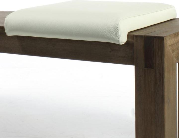 Produktbild SIX Klemmkissen Leder No. 897 Weiss (40 x 40 x 7 cm)