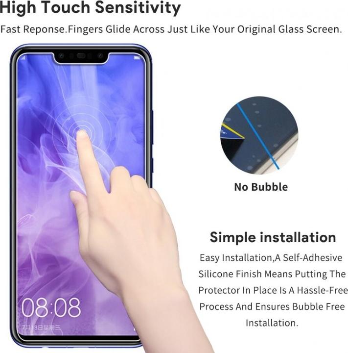 Produktbild Screenguard Huawei Mate 20 Lite Panzerglas Schutzfolie Case Friendly Design (1 Stück, Huawei Mate 20 Lite)