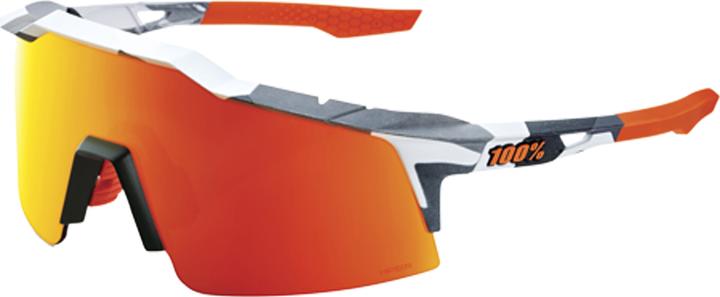 Actual product image 100% Glasses Speedcraft SL Soft Tact (Grey, Hiper Red)
