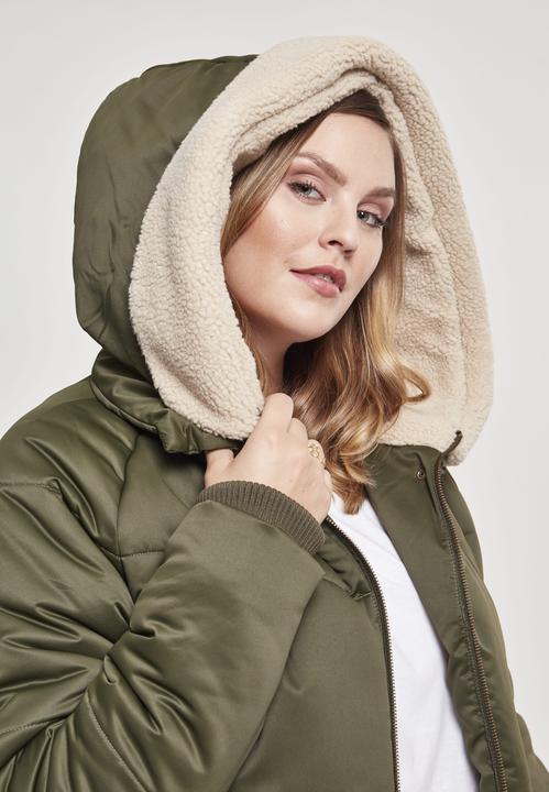 Actual product image Urban Classics Ladies Sherpa Hooded Jacket (L)