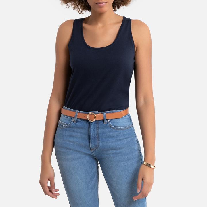 Actual product image La Redoute Collections Sleeveless top with swimmer back (XS)