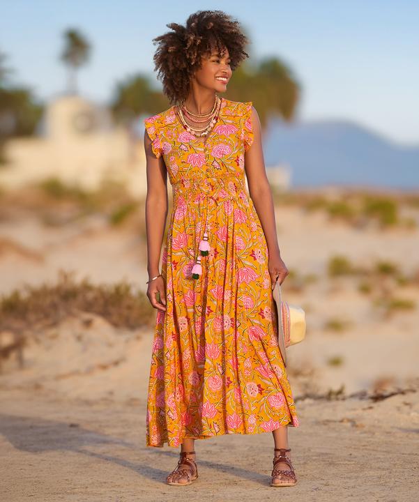 Produktbild Joe Browns Button Front Floral Print Tassel Maxi Dress (12)