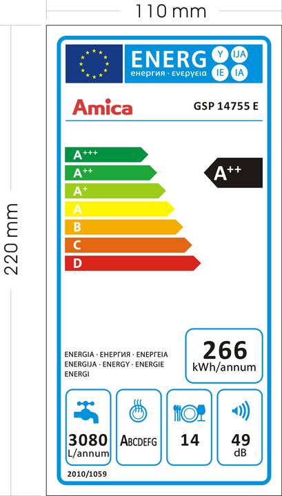 Energie-Label Amica GSP14755E