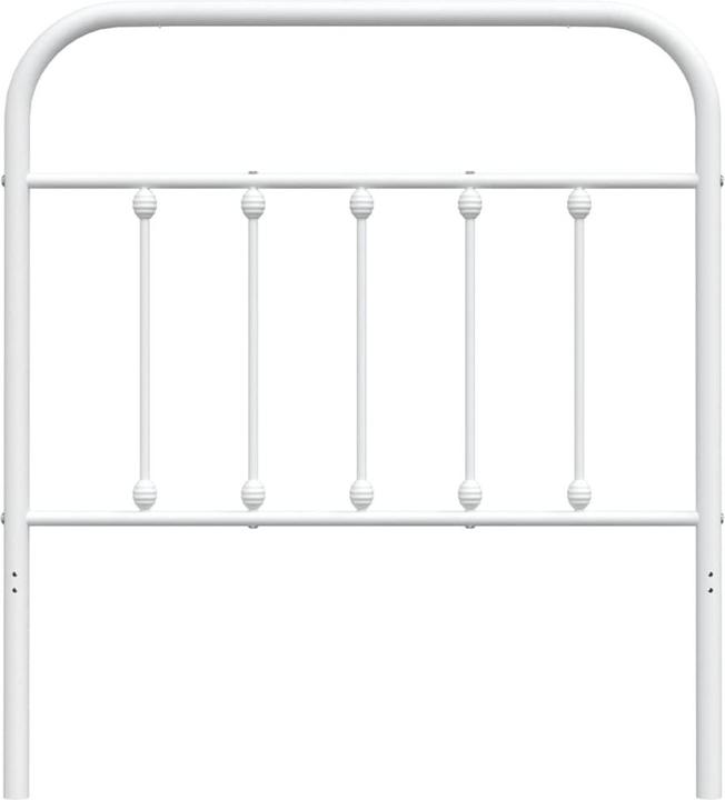 Actual product image VidaXL Kopfteil Metall Weiss 90 cm, Farbe: Weiss, Material (95 x 3 x 100 cm)