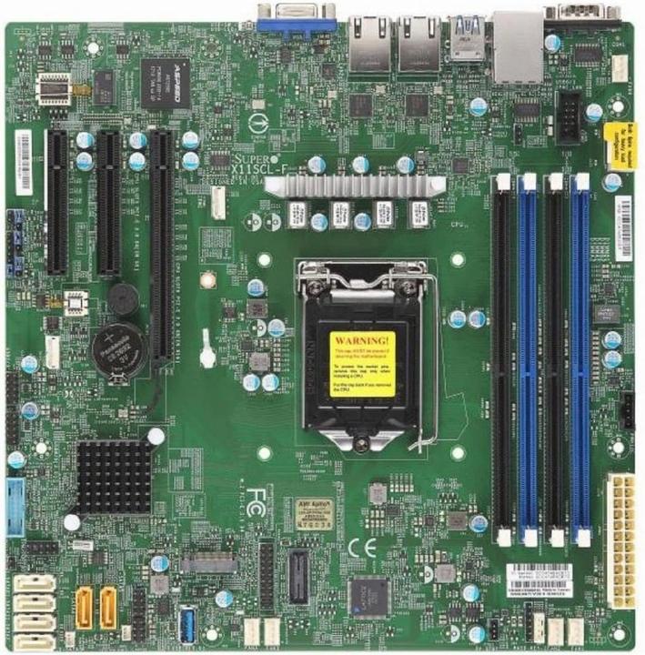 Actual product image Supermicro X11SCL-F (LGA 1151, Intel C242, mATX)