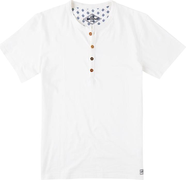 Actual product image Joe Browns Wooden Button Detail Henley (L)