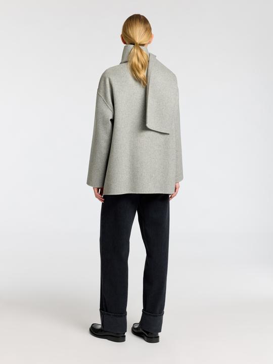 Actual product image Selected Femme Integrated scarf jacket (38)