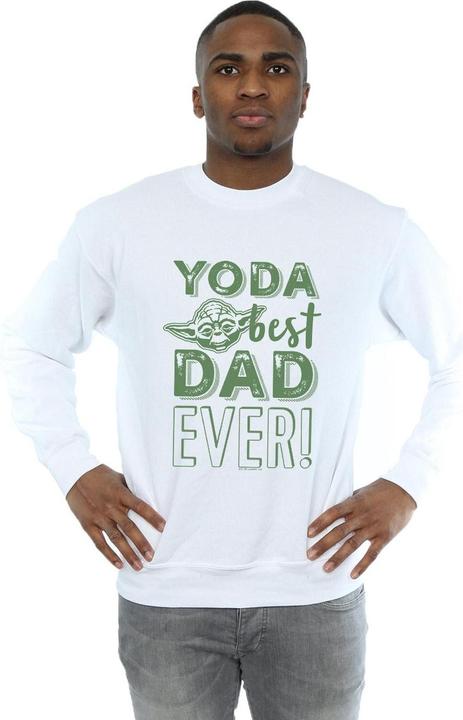 Actual product image Star Wars Mens Yoda Best Dad Sweatshirt (4XL)