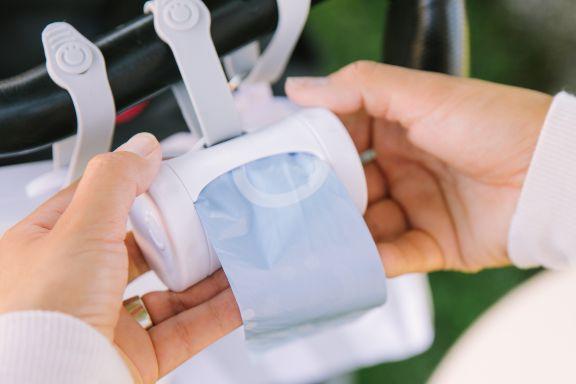 Actual product image Ubbi Pushchair bag holder