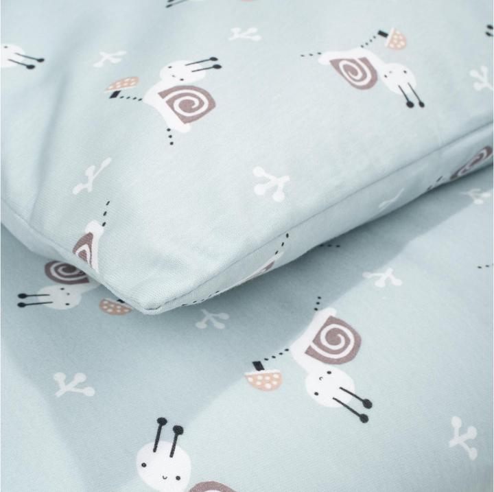 Actual product image Julius Zöllner Children's Bedding Jersey Snail 100 x 135 + 40 x 60 cm