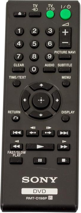 Sony RMT-D198P (Gerätespezifische Fernbedienung)