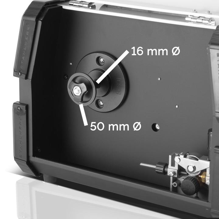 Produktbild Stahlwerk Schutzgas Schweissgerät MIG 155 ST IGBT mit 155 Ampere mit MMA E-Hand